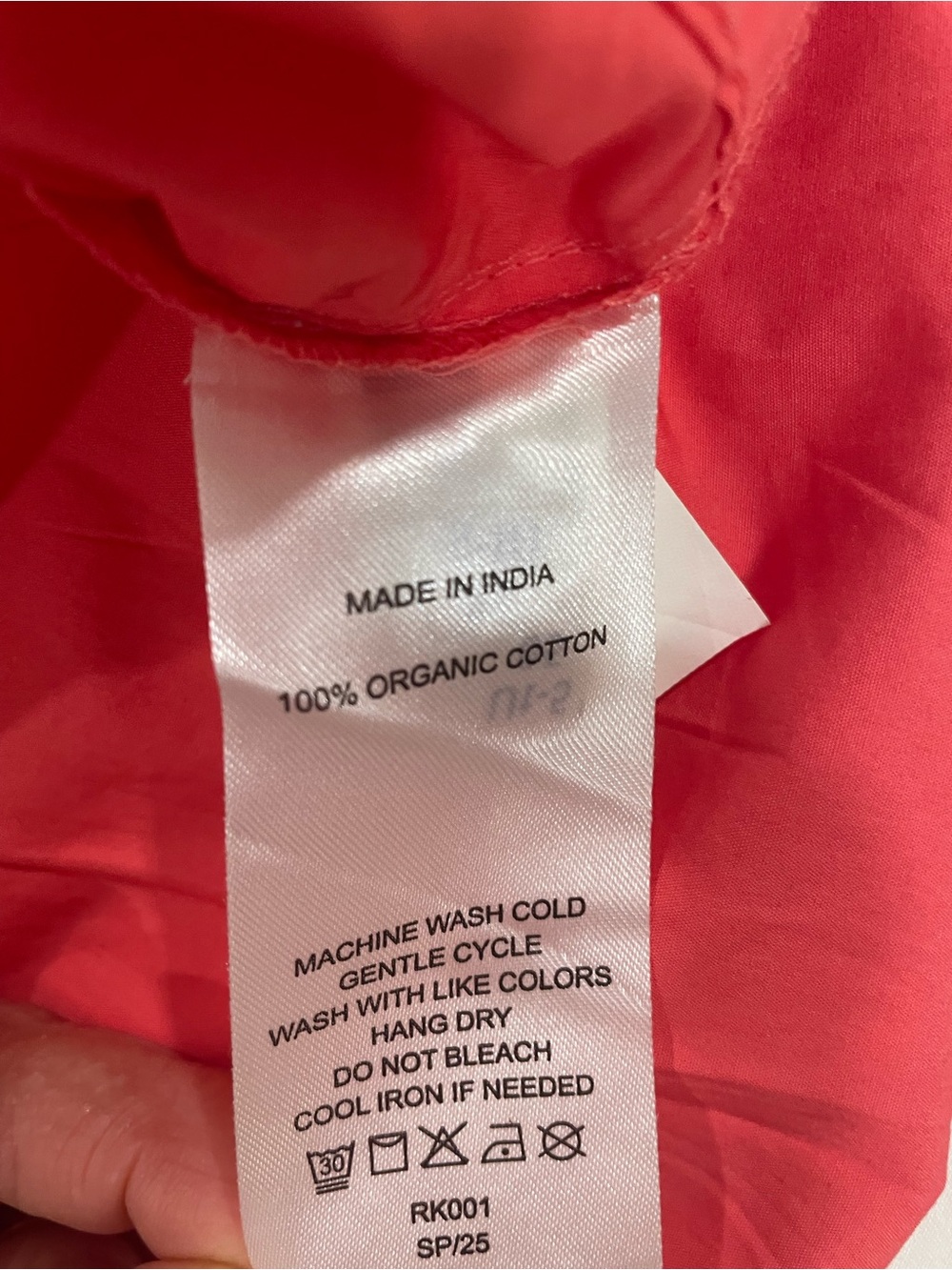 Quince Coral Tiered Short-Sleeve Maxi Dress - Picture 6 of 7